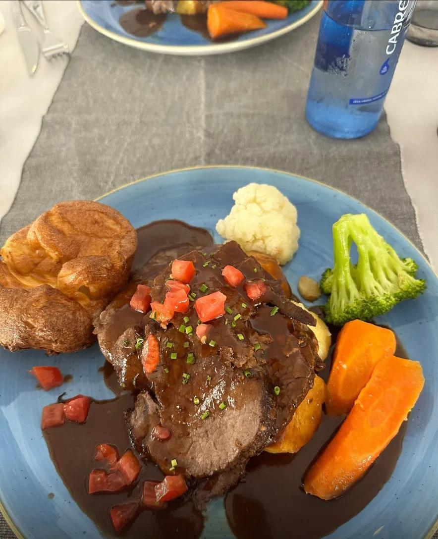 Sunday roast served at Viva